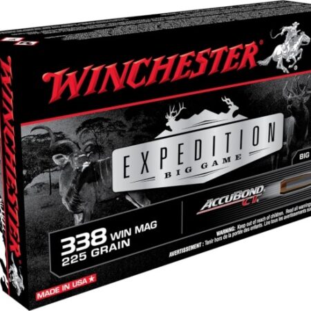 Winchester Expedition Big Game .338 Winchester Magnum 225 Gr. Nosler AccuBond CT- Box of 20