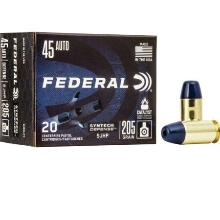 Federal Syntech Defense .45 ACP 205 Gr. Segmented Jacketed Hollow Point- Box of 20