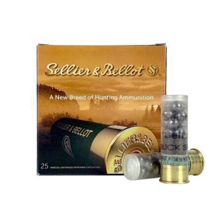 Sellier & Bellot 12 Gauge 2-3/4" 00 Buckshot- 12 Pellets- Box of 25