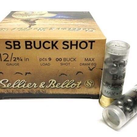 Sellier & Bellot 12 Gauge 2-3/4" 00 Buckshot 9 Pellet- Box of 25