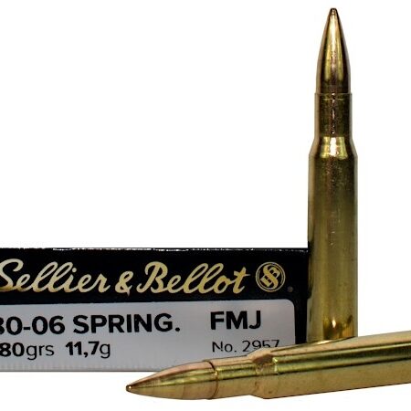 Sellier & Bellot .30-06 Springfield 180 Gr. Full Metal Jacket- Box of 20