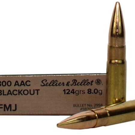 Sellier & Bellot .300 AAC Blackout 124 Gr. Full Metal Jacket- Box of 20