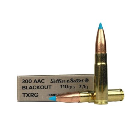 Sellier & Bellot .300 AAC Blackout 110 Gr. TXRG Polymer Tip Boat Tail- Lead Free- Box of 20