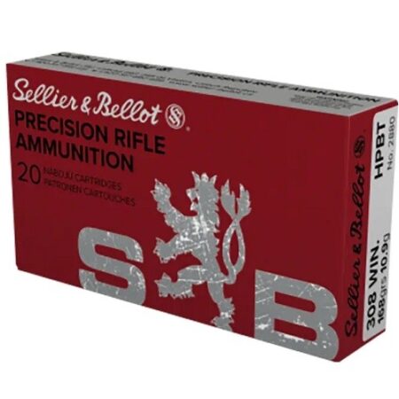 Sellier & Bellot .308 Winchester 168 Gr. Hollow Point Boat Tail- Box of 20