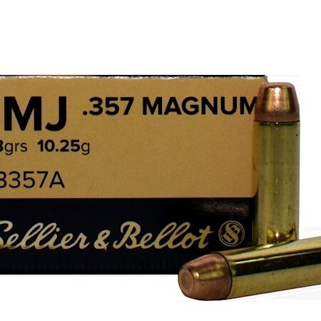 Sellier & Bellot .357 Magnum 158 Gr. Full Metal Jacket- Box of 50