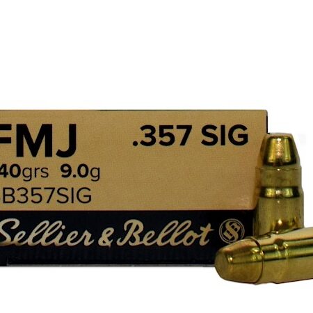 Sellier & Bellot .357 Sig 140 Gr. Full Metal Jacket- Box of 50