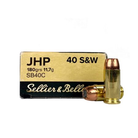 Sellier & Bellot .40 S&W 180 Gr. Jacketed Hollow Point- Box of 50