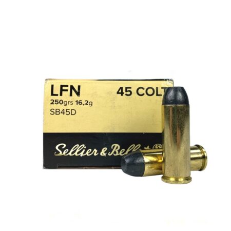 Sellier & Bellot .45 Long Colt 250 Gr. Lead Flat Nose- Box of 50