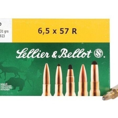 Sellier & Bellot 6.5x57mm Rimmed Mauser 131 Gr. Semi-Jacketed Soft Point- Box of 20