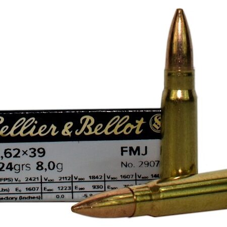 Sellier & Bellot 7.62x39mm 124 Gr. Full Metal Jacket- Box of 20