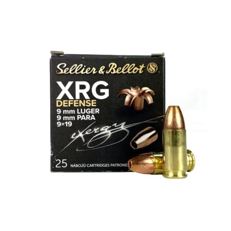 Sellier & Bellot XRG Defense 9mm Luger 100 Gr. XRG Hollow Point- Lead-Free- Box of 20