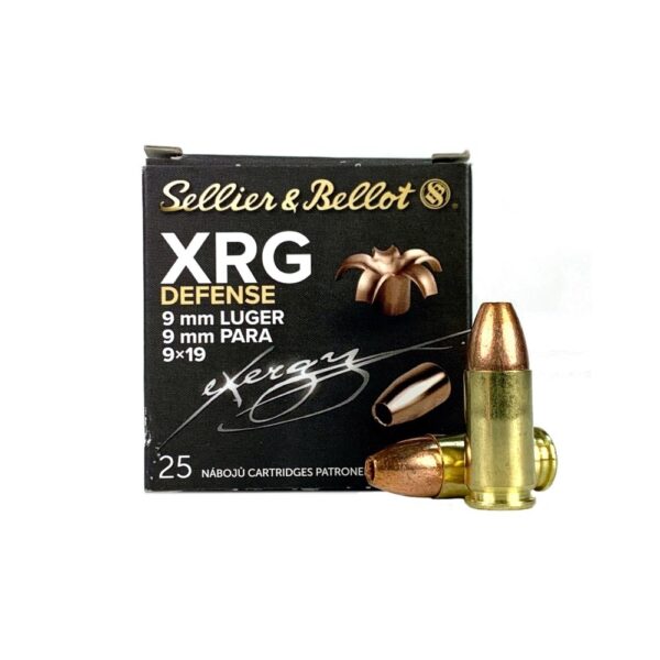 Sellier & Bellot XRG Defense 9mm Luger 100 Gr. XRG Hollow Point- Lead-Free- Box of 20