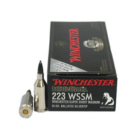 Winchester Supreme .223 Winchester Super Short Magnum (WSSM) 55 Gr. Ballistic Silvertip- Box of 20