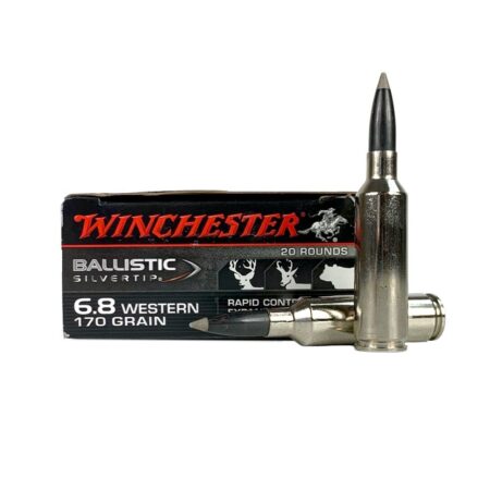 Winchester Ballistic Silvertip 6.8 Western 170 Gr. Rapid Controlled Expansion Polymer Tip- Box of 20