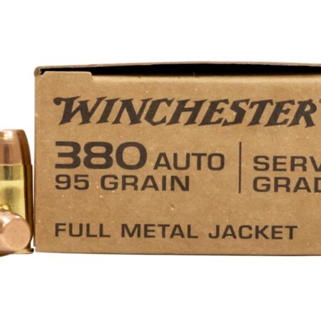 Winchester Military Service Grade .380 ACP 95 Gr. Full Metal Jacket- Box of 50