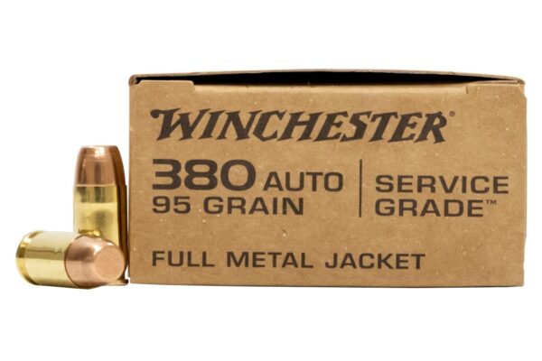 Winchester Military Service Grade .380 ACP 95 Gr. Full Metal Jacket- Box of 50
