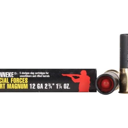 Brenneke USA Special Forces Short Magnum 12 Ga 2-3/4" 1-1/4 oz Lead Point Slug- Box of 5
