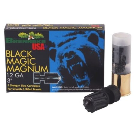 Brenneke Black Magic 12 Ga 3" 1-3/8 oz Magnum Rifled Slug- Box of 5