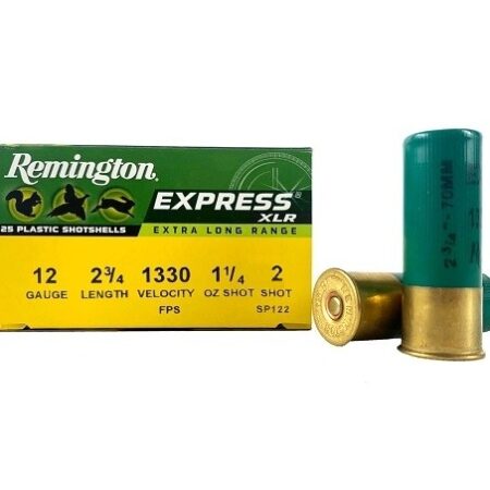 Remington Express XLR 12 Gauge 2-3/4" 1-1/4 oz #2 Lead Shot- Box of 25