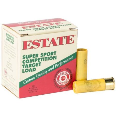 Estate Super Sport Competition Target Load 20 Gauge 2-3/4" 7/8 oz #8 Shot- Box of 25