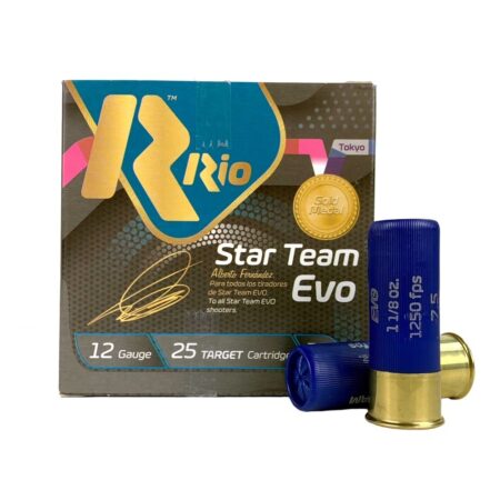 Rio Star Team Evo 12 Gauge 2-3/4" 1-1/8 oz #7.5 Shot- Box of 25