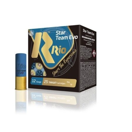 Rio Star Team Evo High Velocity Load 12 Gauge 2-3/4" 1-1/8 oz #7-1/2 Shot- Box of 25
