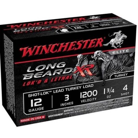 Winchester Longbeard XR 12 Gauge 3" 1-3/4 oz #4 Shot- Box of 10