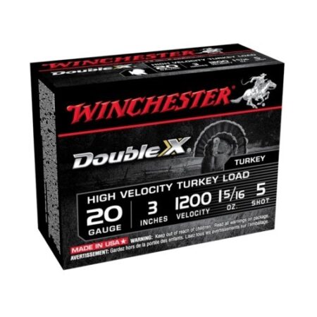 Winchester Double-X 20 Gauge 3" 1-5/16 oz #5 Shot- Box of 10