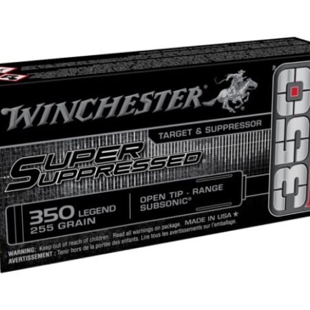 Winchester Super Suppressed .350 Legend 255 Gr. Subsonic Open Tip Range- Box of 20