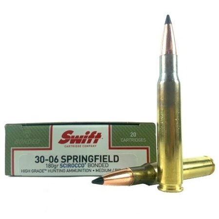 Swift High Grade Hunting .30-06 Springfield 180 Gr. Swift Scirocco II- Box of 20