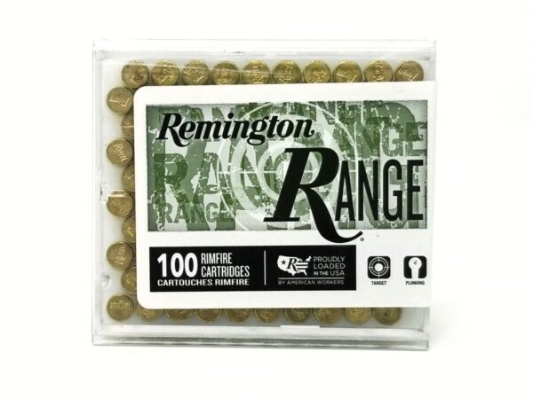 Remington Range .22 Long Rifle 40 Gr. Lead Round Nose- Box of 100