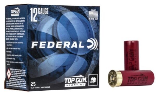 Federal Top Gun Sporting 12 Gauge 2-3/4" 1 oz #7-1/2 Shot- Box of 25