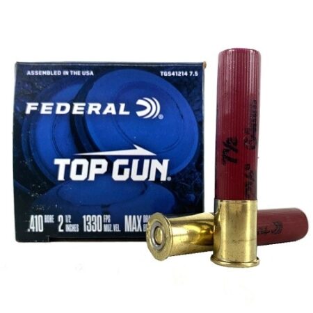 Federal Top Gun .410 Bore 2-1/2" 1/2 oz #7-1/2 Shot- Box of 25