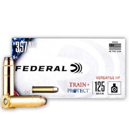 Federal Train & Protect .357 Magnum 125 Gr. Versatile Hollow Point- Box of 50