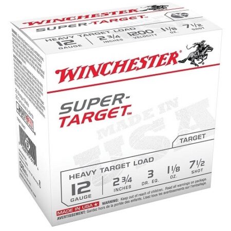 Winchester Super-Target 12 Gauge 2-3/4" 1-1/8 oz #7-1/2 Shot- Box of 25