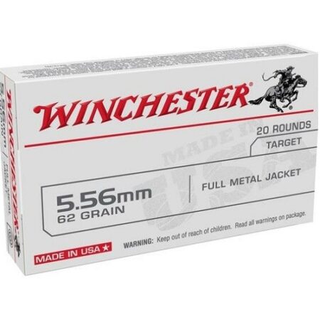 Winchester USA 5.56x45mm 62 Gr. Full Metal Jacket- Box of 20