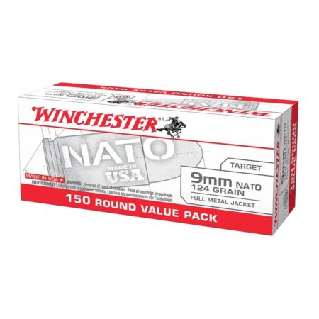 Winchester NATO 9mm Luger 124 Gr. Full Metal Jacket- Value Pack of 150