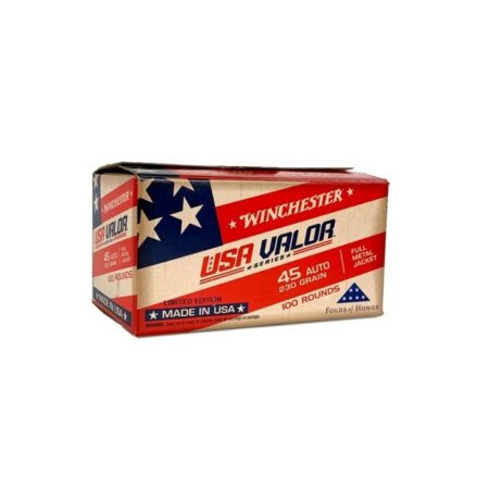 Winchester USA Valor .45 ACP 230 Gr. Full Metal Jacket- Box of 100