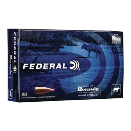 Federal Varmint & Predator 6.5 Creedmoor 95 Gr. Hornady V-Max- Box of 20