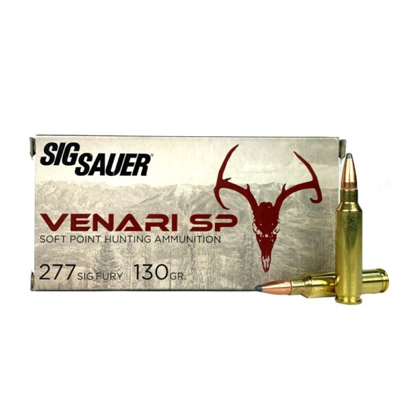 Sig Sauer .277 Fury 130 Gr. Venari Soft Point-Box of 20