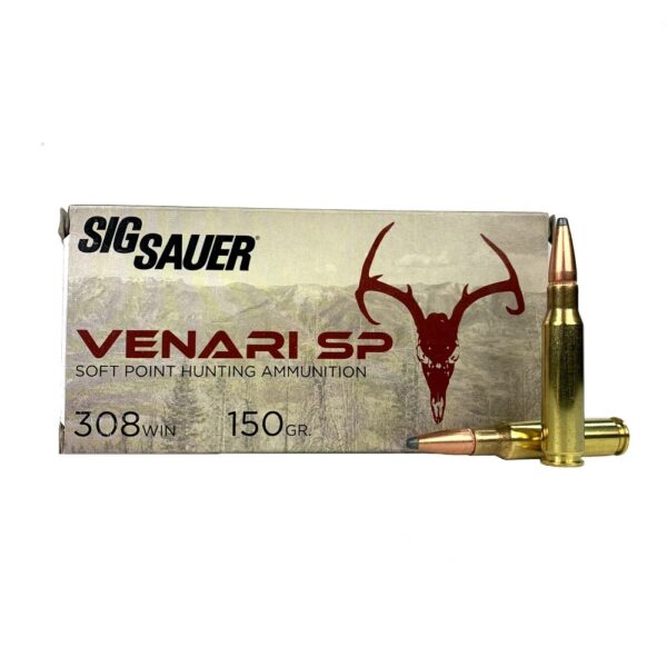 Sig Sauer .308 Winchester 150 Gr. Venari Soft Point- Box of 20