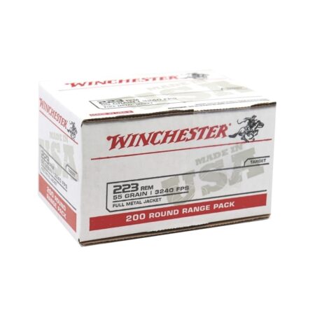 Winchester USA .223 Remington 55 Gr. Full Metal Jacket- Range Pack of 200