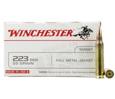 Winchester Target .223 Remington 55 Gr. Full Metal Jacket- Box of 20