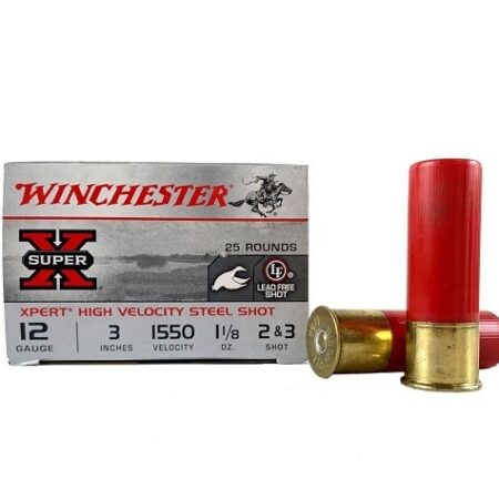 Winchester Super-X High Velocity 12 Gauge 3" 1-1/8 oz #2 & 3 Steel Shot- Box of 25