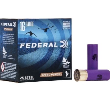 Federal Speed-Shok Waterfowl 16 Gauge 2-3/4" 15/16oz #4 Non-Toxic Steel Shot- Box of 25
