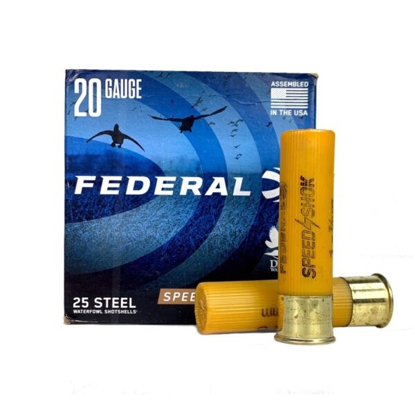 Federal Speed-Shok 20 Gauge 3" 7/8 oz #1 Non-Toxic Steel Shot- Box of 25
