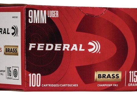 Federal Champion Training 9mm Luger 115 Gr. Champion FMJ- Box of 100