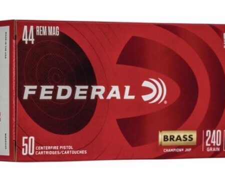 Federal Champion Training .44 Magnum 240 Gr. Champion Jacketed Hollow Point- Box of 50