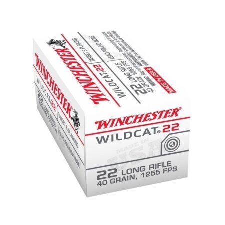 Winchester Wildcat .22 Long Rifle 40 Gr. Lead Round Nose- Box of 50