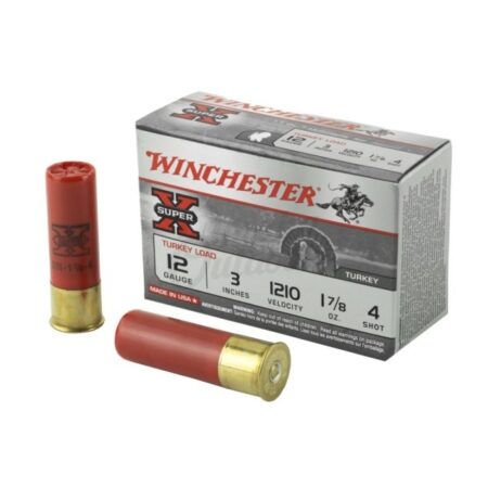 Winchester Super-X 12 Gauge 3" 1-7/8 oz Copper Plated #4 Shot- Box of 10